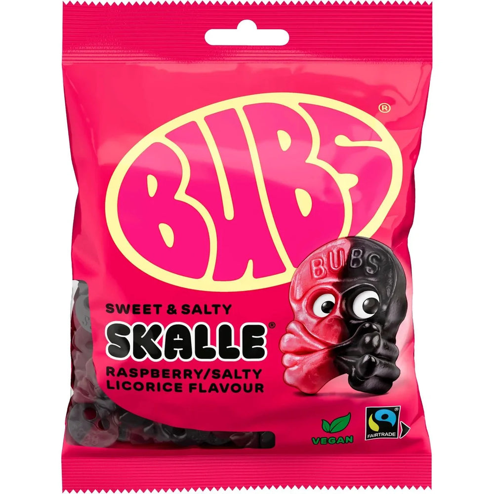 BUBS Raspberry & Licorice Skull