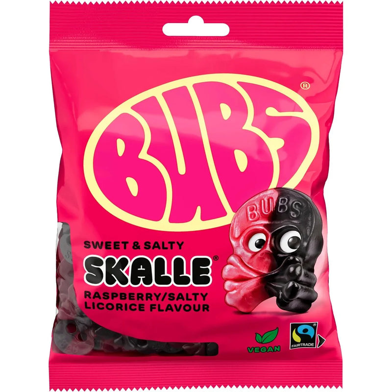 BUBS Raspberry & Licorice Skull