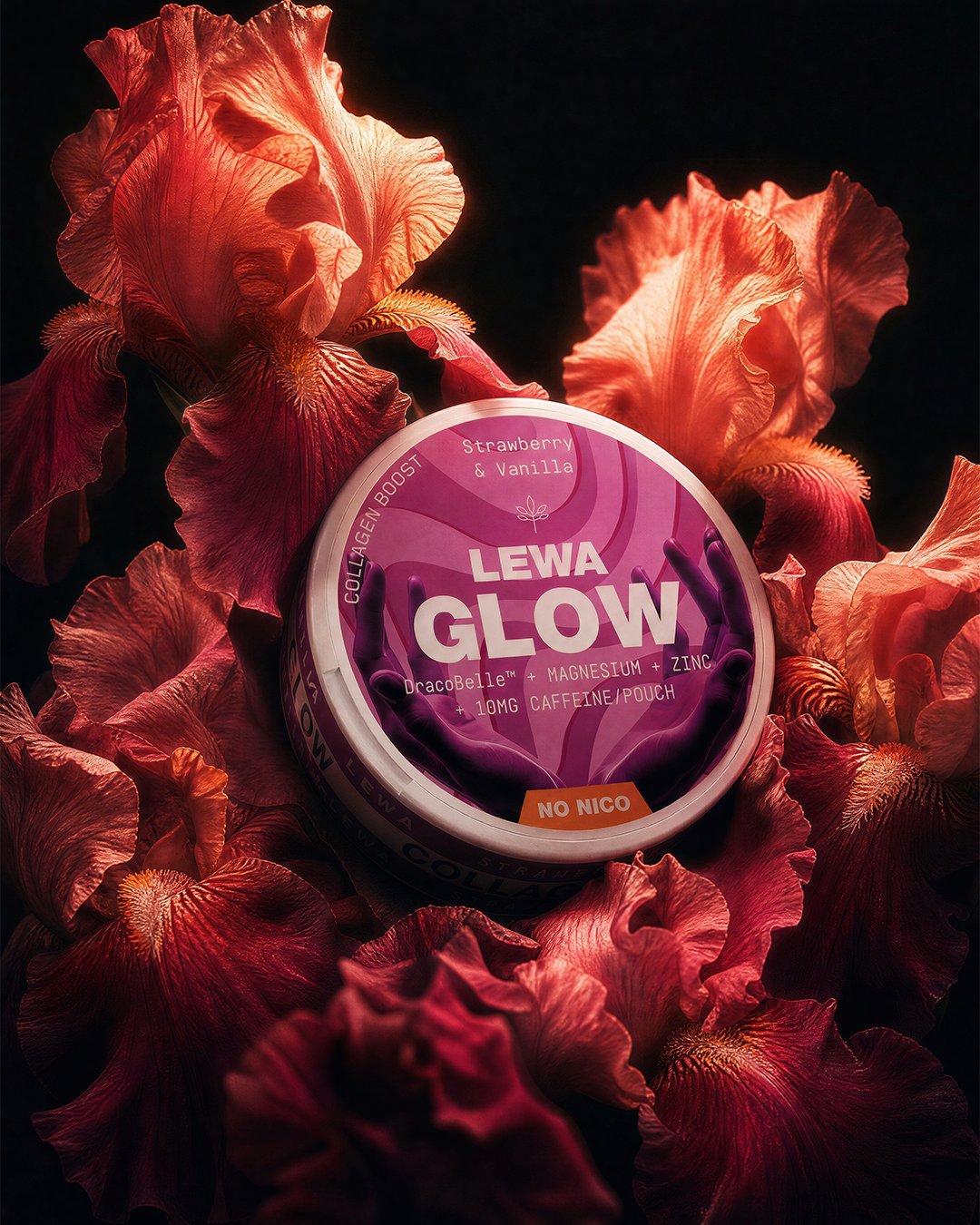 LEWA GLOW Strawberry & Vanilla No Nico - SHORT DATE DEAL - The Snus Outlet