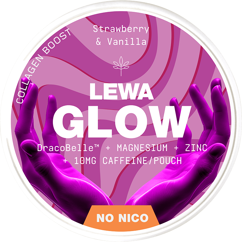 LEWA GLOW Strawberry & Vanilla No Nico - SHORT DATE DEAL - The Snus Outlet