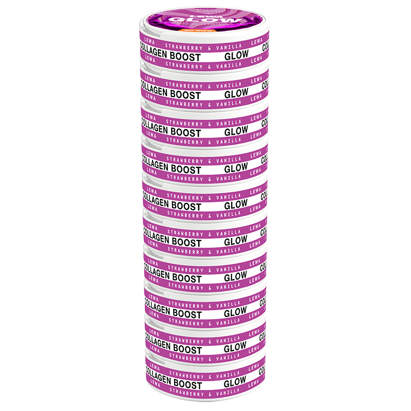 LEWA GLOW Strawberry & Vanilla No Nico - SHORT DATE DEAL - The Snus Outlet