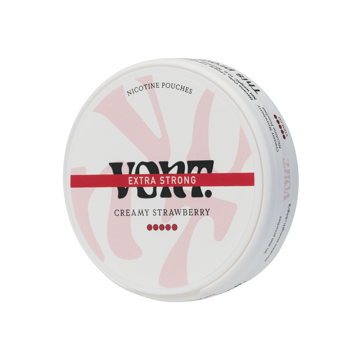 Vont Creamy Strawberry Extra Strong 12mg, side view