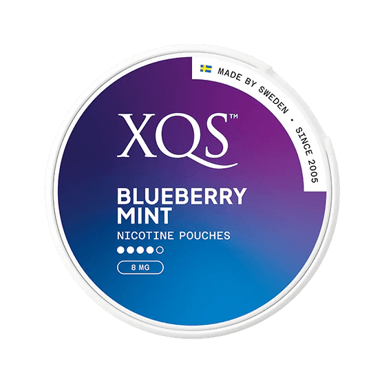 XQS Blueberry Mint Strong 8mg - SHORT DATE DEAL - The Snus Outlet