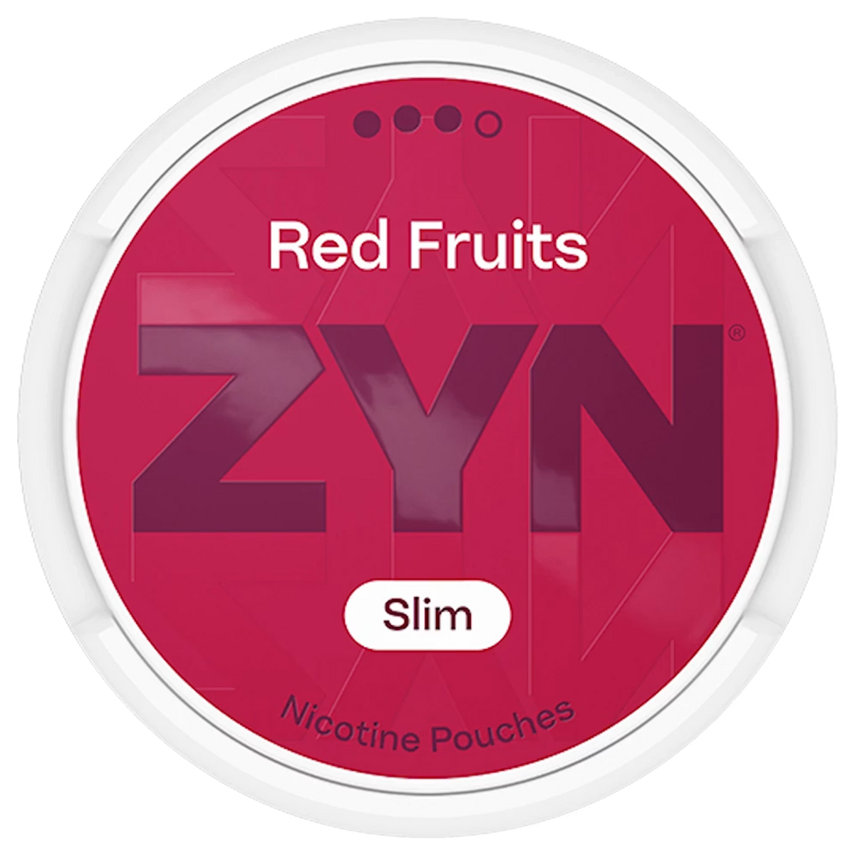 ZYN Red Fruits Slim 9 mg nicotine pouches can